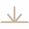 Ekena Millwork Saratoga Smooth Timber Gable Bracket, Douglas Fir, 96"W x 56"H x 1 1/2"D x 5 1/2"F, 14/12 Pitch GBW096X56X0206SAR00SDF - alternate 1